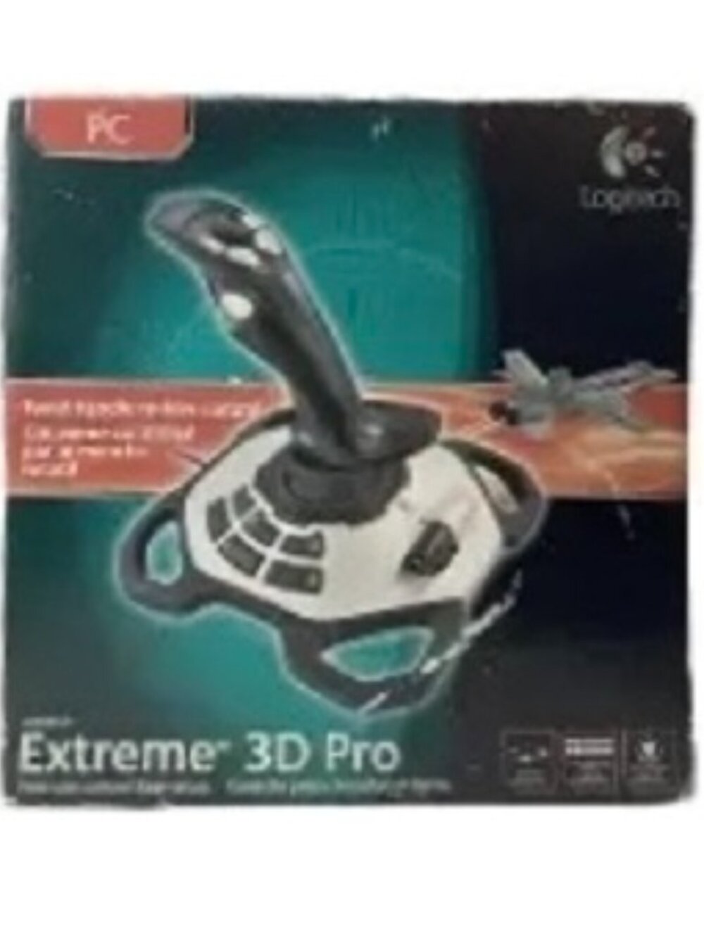 Logitech - Extreme 3D Pro Gaming Joystick - Silver/ Black 4.4